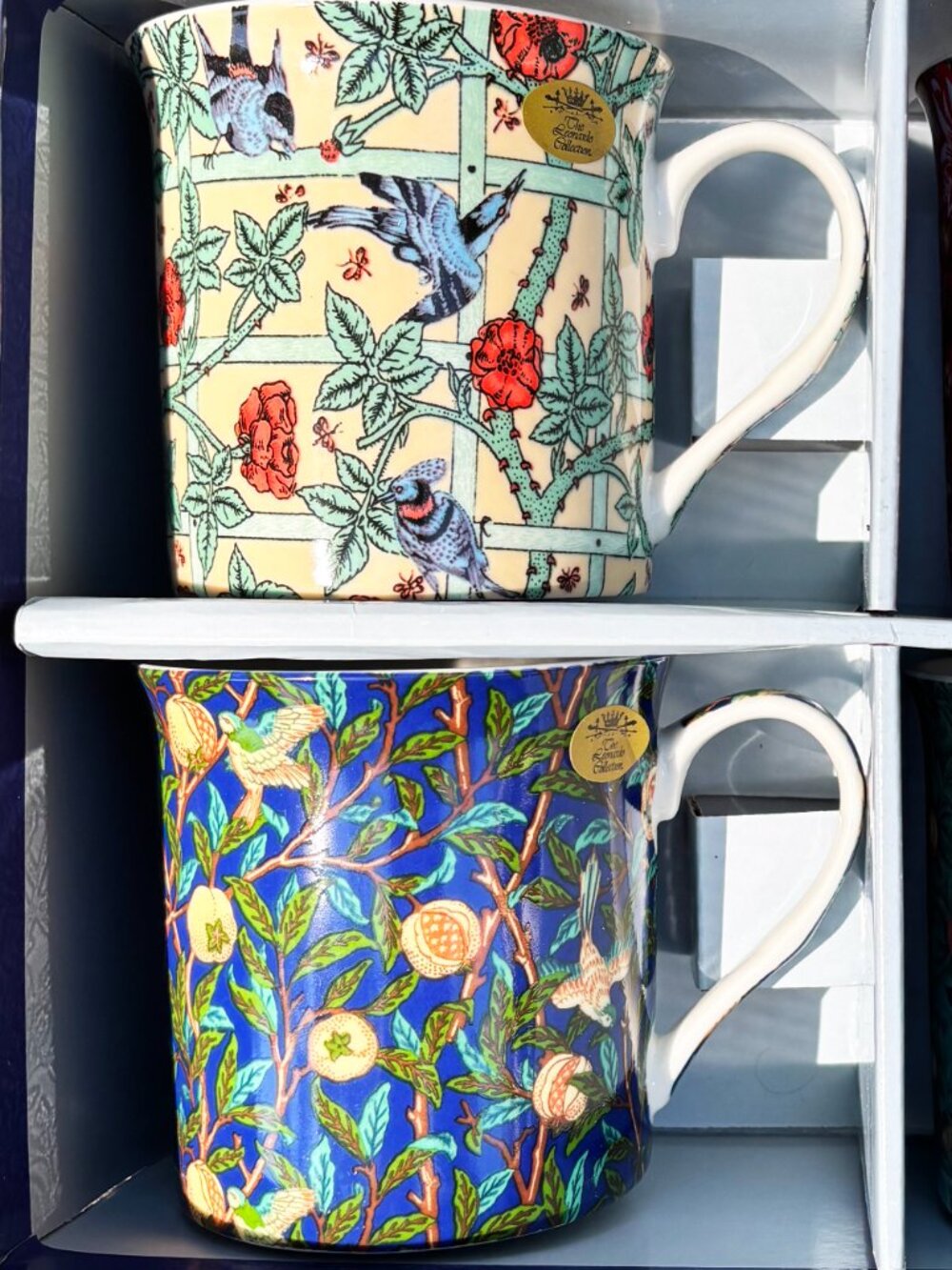 William Morris Fine China Mugs SET OF 4 Leonardo Collection NWT - Picture 3 of 4